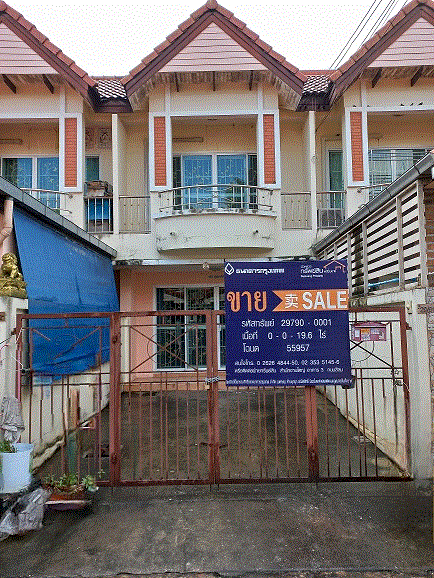 ทาวน์เฮ้าส์หลุดจำนอง ธ.ธนาคารกรุงเทพ นนทบุรี บางใหญ่ บางเลน